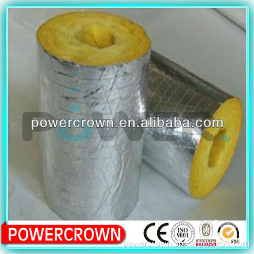 pipe insulation glass wool with aluminium foil facing high temperatue resistant material